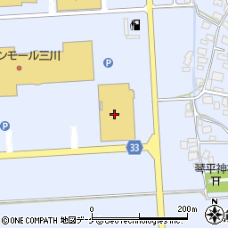 コメリパワー三川店周辺の地図