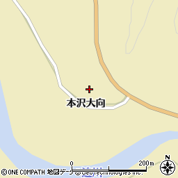 宮城県栗原市花山本沢大向23周辺の地図