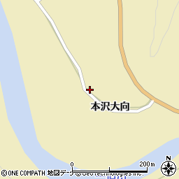 宮城県栗原市花山本沢大向7周辺の地図