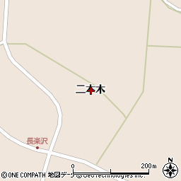 宮城県栗原市栗駒猿飛来二本木周辺の地図