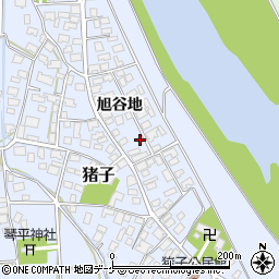 〒997-1316 山形県東田川郡三川町猪子の地図