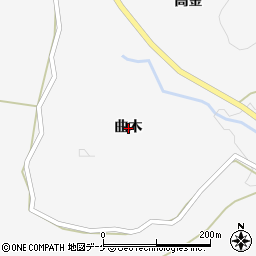 岩手県一関市藤沢町大籠曲木周辺の地図