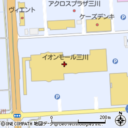 イオンモール三川屋上駐車場周辺の地図