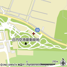 庄内空港多目的コート駐車場周辺の地図