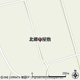 宮城県栗原市鶯沢北郷中屋敷周辺の地図