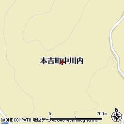 宮城県気仙沼市本吉町中川内周辺の地図