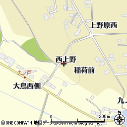 宮城県栗原市栗駒中野西上野72周辺の地図