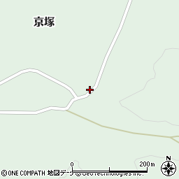 山形県最上郡鮭川村京塚1057周辺の地図