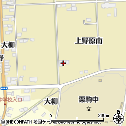 宮城県栗原市栗駒中野上野原南周辺の地図