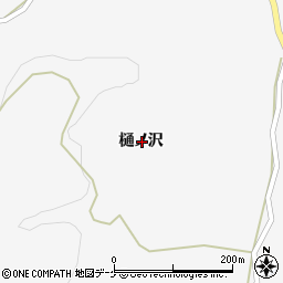 岩手県一関市藤沢町大籠樋ノ沢周辺の地図