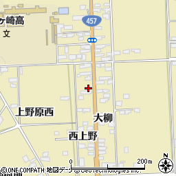 宮城県栗原市栗駒中野西上野7周辺の地図