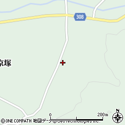 山形県最上郡鮭川村京塚1038周辺の地図