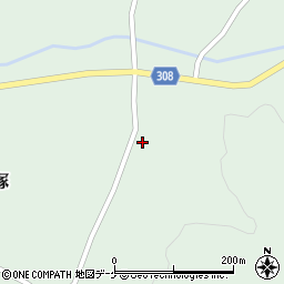 山形県最上郡鮭川村京塚970周辺の地図