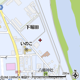 山形県東田川郡三川町猪子下堀田周辺の地図