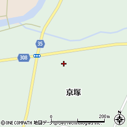 山形県最上郡鮭川村京塚1225周辺の地図