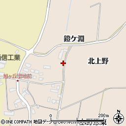 宮城県栗原市栗駒猿飛来北上野周辺の地図