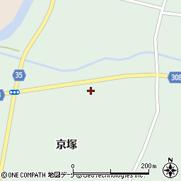 山形県最上郡鮭川村京塚951周辺の地図