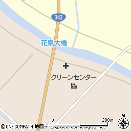 岩手県一関市花泉町涌津町浦323周辺の地図