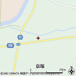 山形県最上郡鮭川村京塚1252周辺の地図