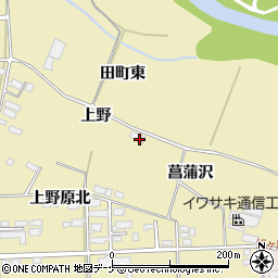 宮城県栗原市栗駒中野上野77周辺の地図