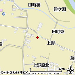 宮城県栗原市栗駒中野上野周辺の地図