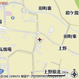 宮城県栗原市栗駒中野上野38周辺の地図