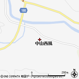 宮城県栗原市栗駒文字（中山西風）周辺の地図