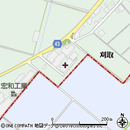 菅原冷蔵株式会社きのこセンター　第三工場周辺の地図