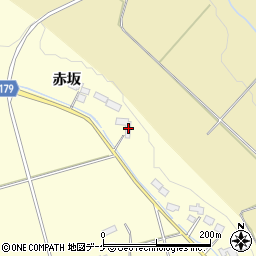 宮城県栗原市栗駒稲屋敷赤坂13周辺の地図