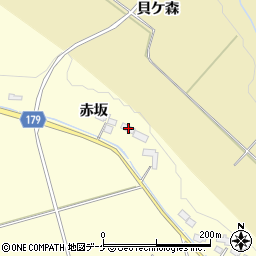宮城県栗原市栗駒稲屋敷赤坂12周辺の地図