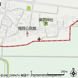 山形県酒田市広野福岡558周辺の地図