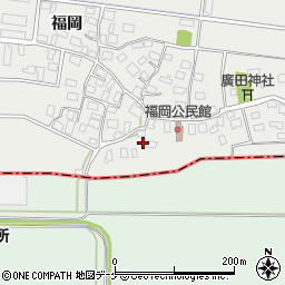 山形県酒田市広野福岡48周辺の地図