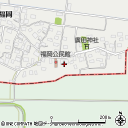山形県酒田市広野福岡37周辺の地図