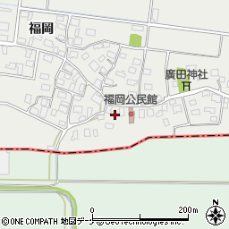 山形県酒田市広野福岡46周辺の地図