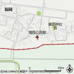 福岡公民館周辺の地図