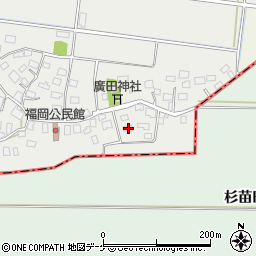 山形県酒田市広野福岡24周辺の地図