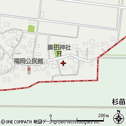 山形県酒田市広野福岡23周辺の地図
