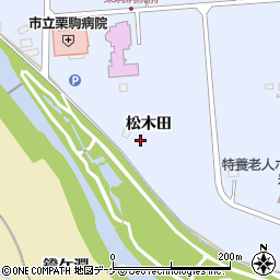 宮城県栗原市栗駒岩ケ崎松木田36周辺の地図