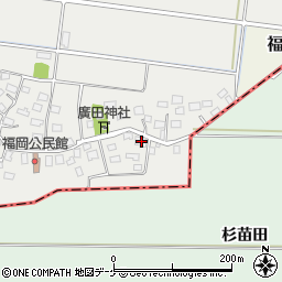 山形県酒田市広野福岡15周辺の地図