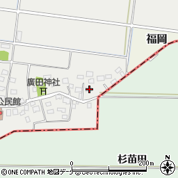 山形県酒田市広野福岡253-1周辺の地図