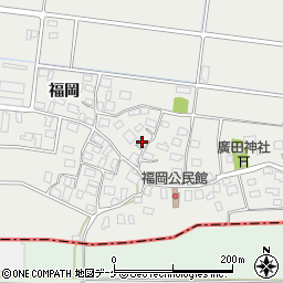 山形県酒田市広野福岡193周辺の地図