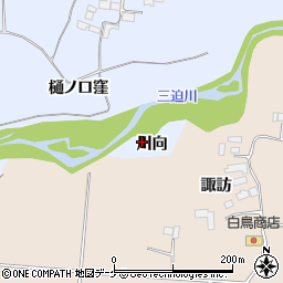 宮城県栗原市栗駒岩ケ崎川向周辺の地図