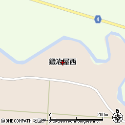 宮城県栗原市栗駒猿飛来鍛冶屋西周辺の地図