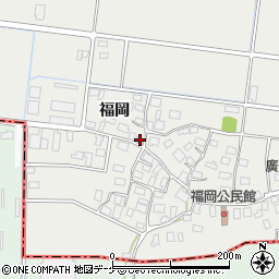 山形県酒田市広野福岡168周辺の地図