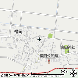 山形県酒田市広野福岡180周辺の地図