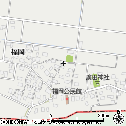 山形県酒田市広野福岡202周辺の地図