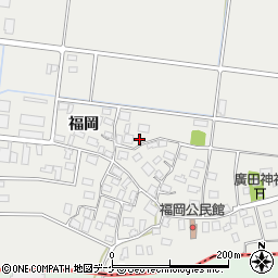 山形県酒田市広野福岡185周辺の地図