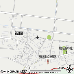 山形県酒田市広野福岡184周辺の地図