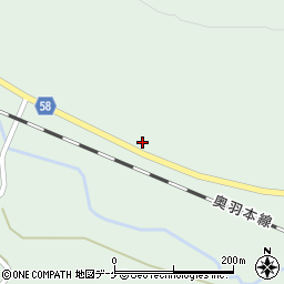山形県最上郡鮭川村京塚98周辺の地図