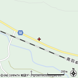 山形県最上郡鮭川村京塚101周辺の地図
